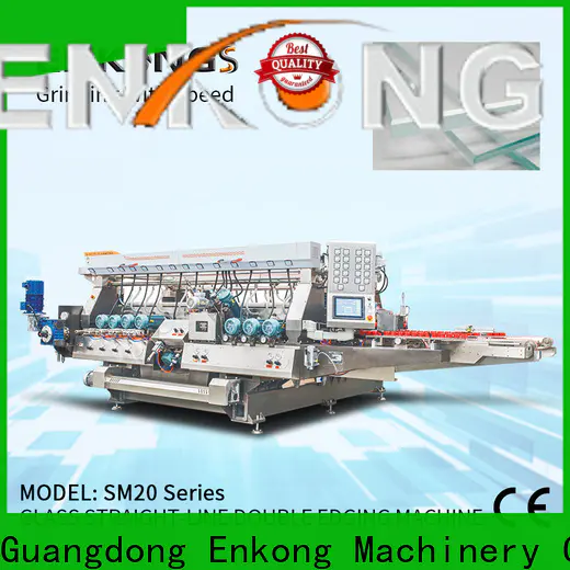 Enkong SM 22 glass double edger machine manufacturers for round edge processing