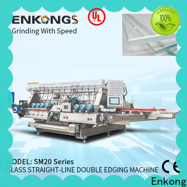 Enkong Custom glass double edging machine supply for photovoltaic panel processing