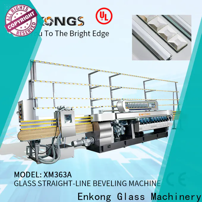 Enkong xm351a glass beveling machine price suppliers for polishing