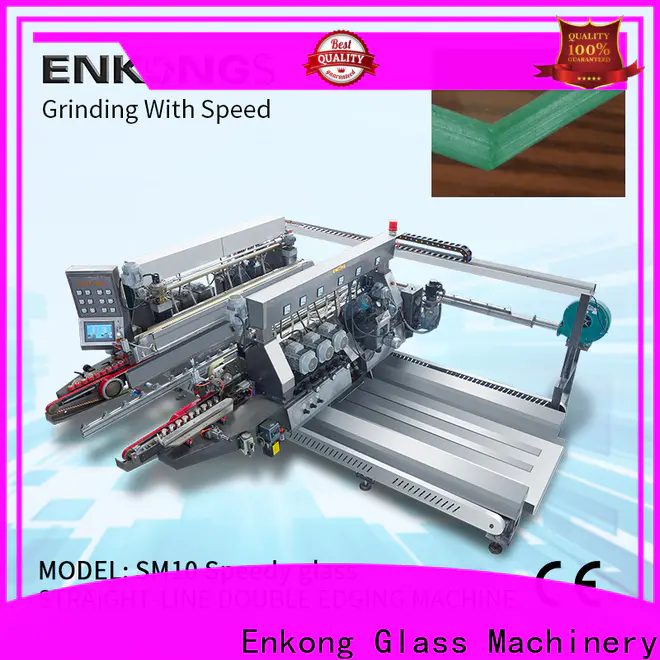 Top automatic glass edge polishing machine straight-line supply for round edge processing
