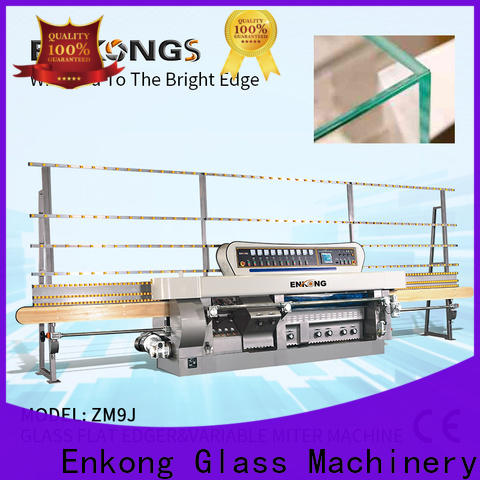 Enkong 5 adjustable spindles glass manufacturing machine price factory for round edge processing