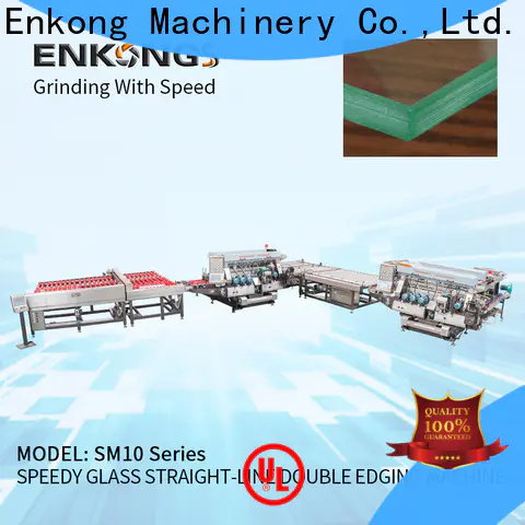 Enkong straight-line automatic glass edge polishing machine factory for round edge processing