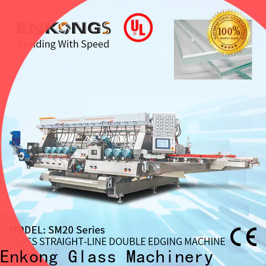 Enkong SM 12/08 glass double edging machine supply for round edge processing