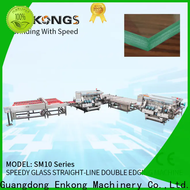 Enkong SM 26 automatic glass edge polishing machine for business for round edge processing