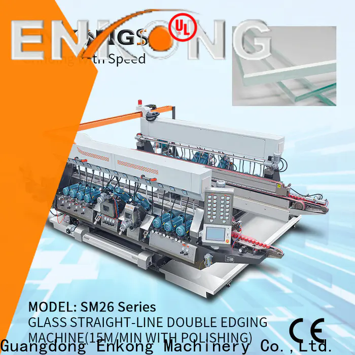 Enkong SM 26 small glass edge polishing machine suppliers for photovoltaic panel processing