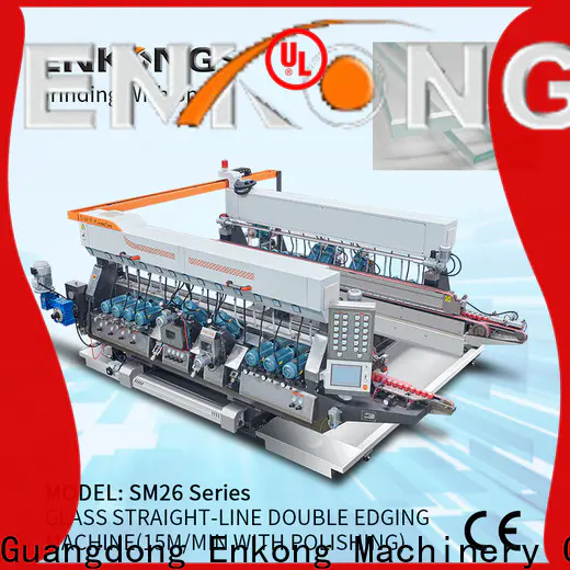 Enkong SM 10 glass double edger machine factory for round edge processing