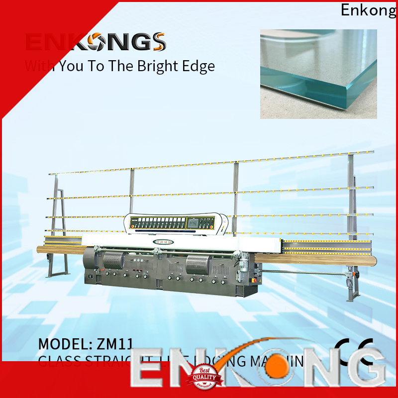Enkong zm9 glass straight line edging machine price for business for photovoltaic panel processing