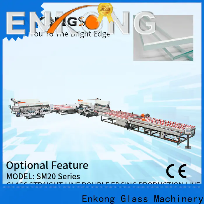 Enkong SM 22 double edger supply for photovoltaic panel processing
