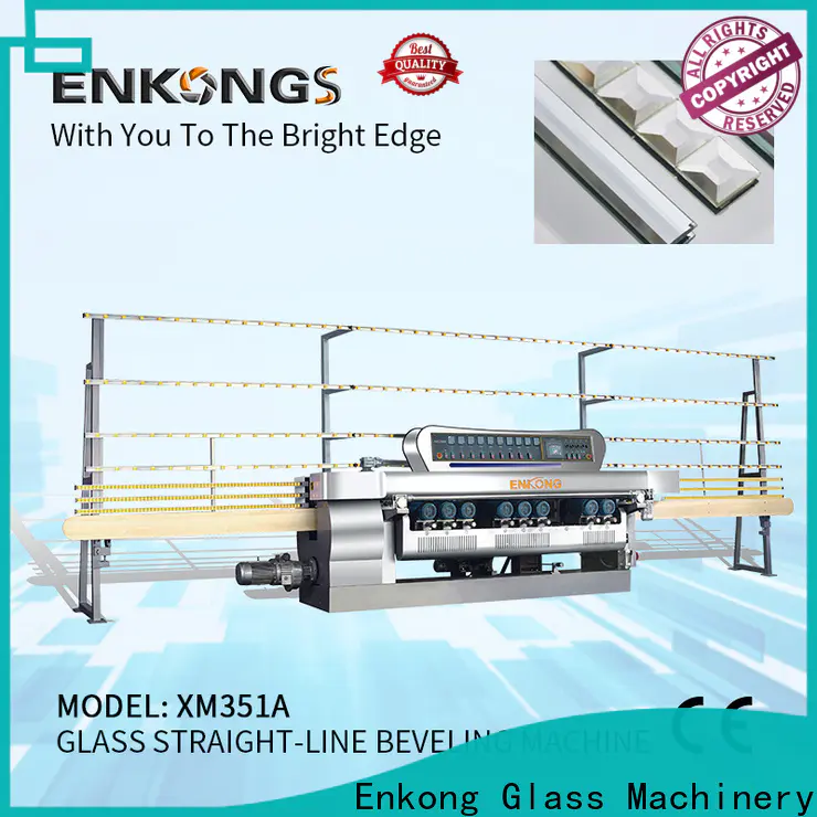 Enkong Wholesale glass straight line beveling machine supply for glass processing