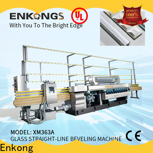 Enkong xm351a glass straight line beveling machine company for polishing