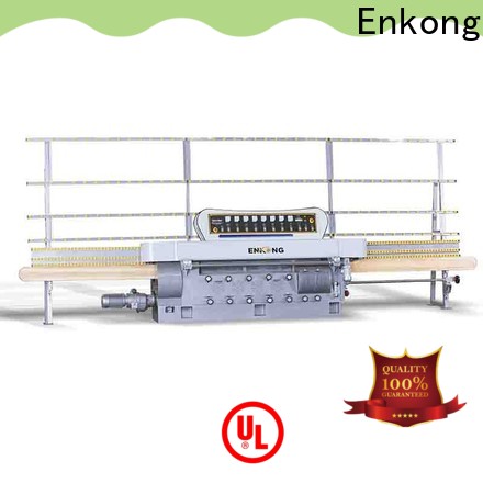 Enkong zm7y glass straight line edging machine company for round edge processing