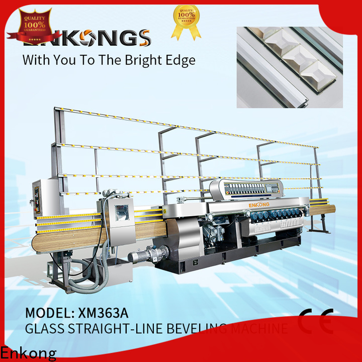 Enkong xm371 glass straight line beveling machine factory for glass processing