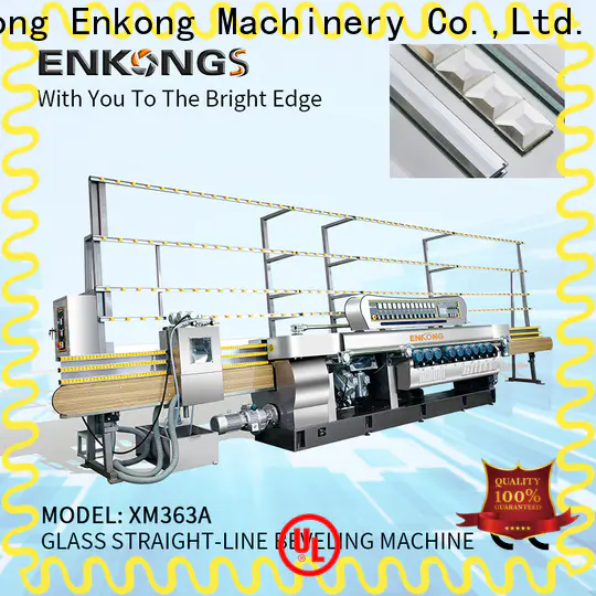 Enkong xm351a glass straight line beveling machine supply for glass processing