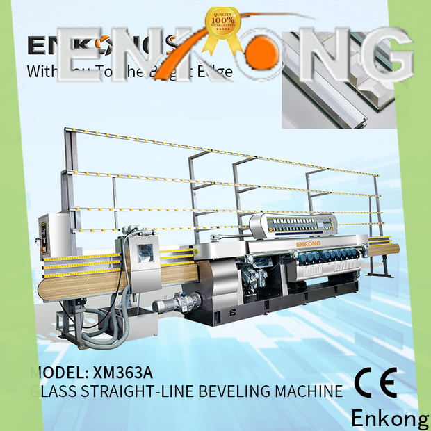 Enkong 10 spindles beveling machine for glass company for glass processing