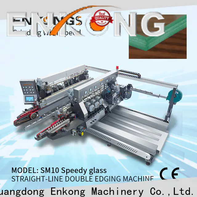 Latest glass double edger machine SM 10 factory for household appliances