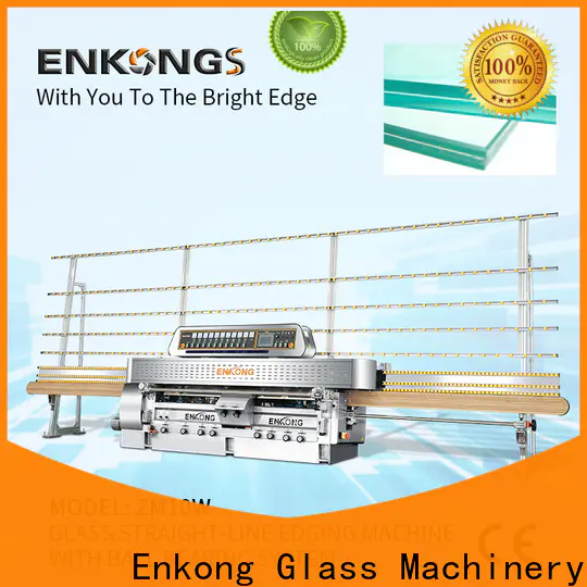 Latest glass straight line edging machine zm10w company for grind