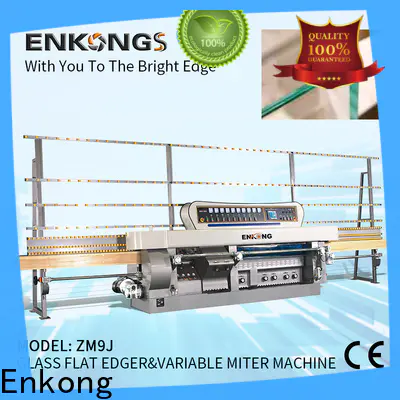 Enkong 60 degree glass mitering machine suppliers for round edge processing