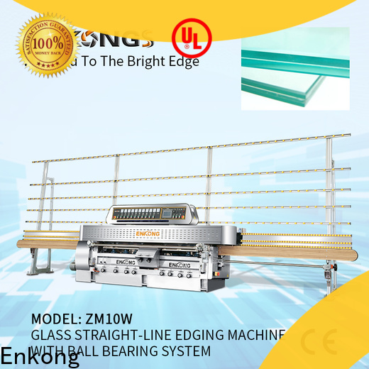 Enkong with ABB spindle motors glass straight line edging machine for business for polish