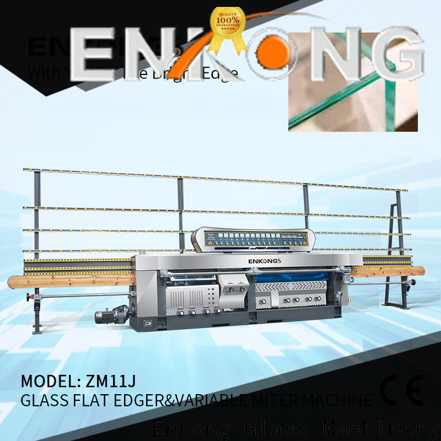 Enkong 60 degree glass mitering machine company for polish
