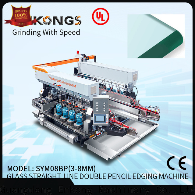 Enkong SYM08 glass double edging machine supply for photovoltaic panel processing