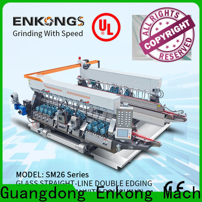 New glass double edger machine straight-line for business for round edge processing
