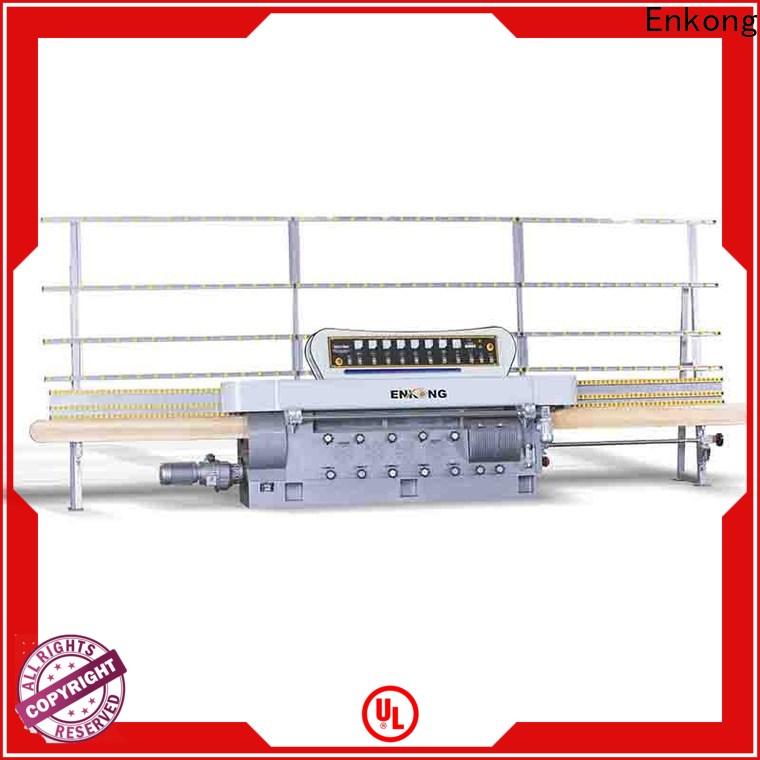 Enkong zm9 glass straight line edging machine company for photovoltaic panel processing