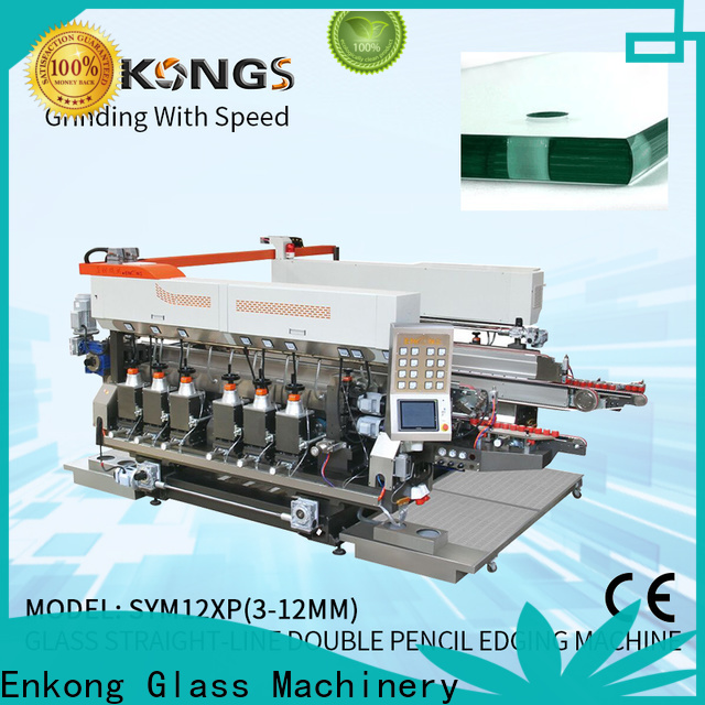 Enkong SYM08 small glass edge polishing machine factory for photovoltaic panel processing