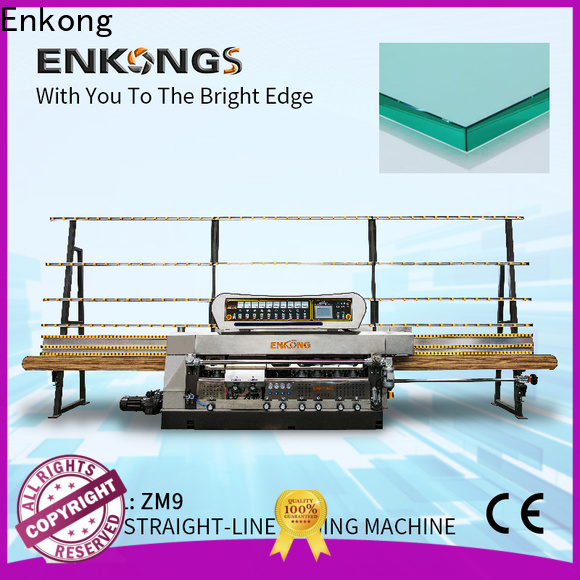 Enkong zm7y glass straight line edging machine factory for household appliances