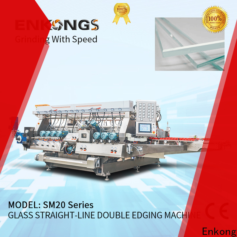 Enkong SM 26 double edger machine suppliers for photovoltaic panel processing