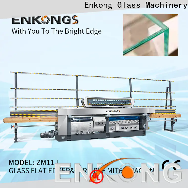 Enkong 60 degree glass mitering machine manufacturers for grind