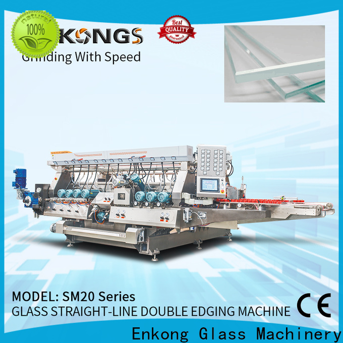 Enkong Wholesale glass double edger machine factory for photovoltaic panel processing