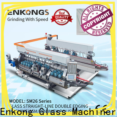 Enkong SM 26 automatic glass edge polishing machine suppliers for round edge processing