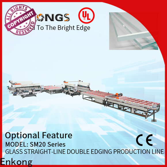 Enkong straight-line glass double edger manufacturers for round edge processing