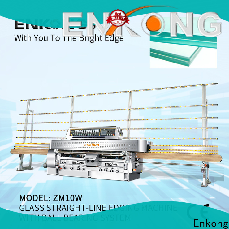 Enkong with ABB spindle motors double glazing glass machine for business for processing glass