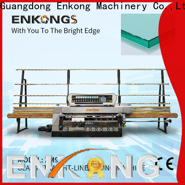 Enkong Wholesale glass straight line edging machine price company for round edge processing