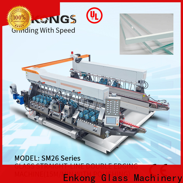 Enkong Custom glass double edger machine supply for photovoltaic panel processing