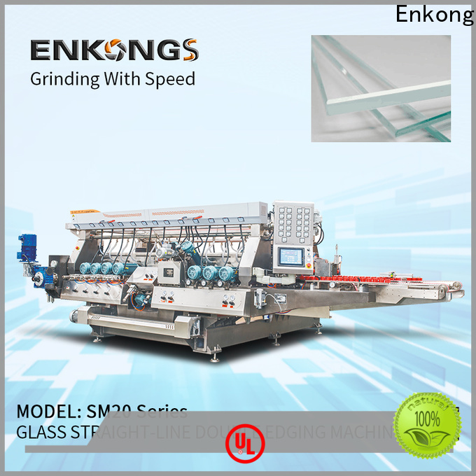 Enkong SM 20 automatic glass edge polishing machine for business for round edge processing