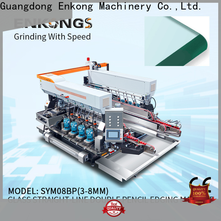 Enkong SM 12/08 small glass edge polishing machine factory for round edge processing