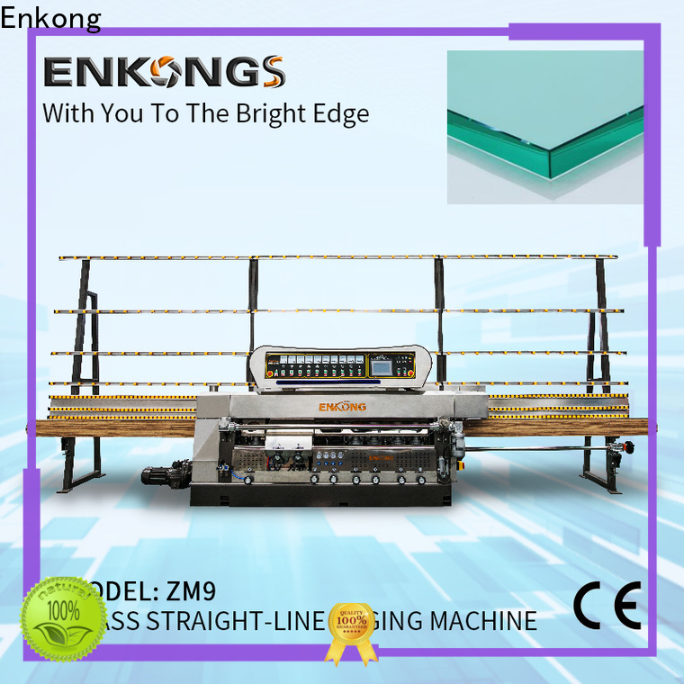 Enkong zm9 glass cutting machine for sale factory for round edge processing