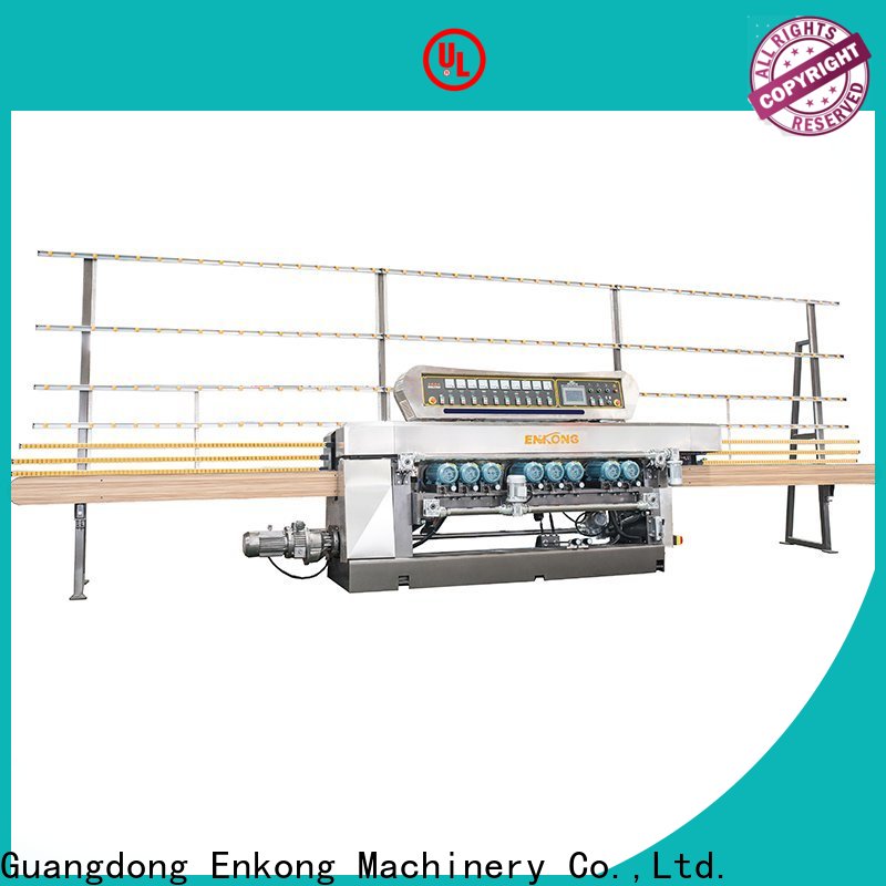 Enkong 10 spindles glass beveling machine for sale company for glass processing