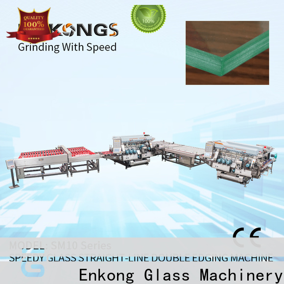 Enkong modularise design glass double edger machine company for photovoltaic panel processing