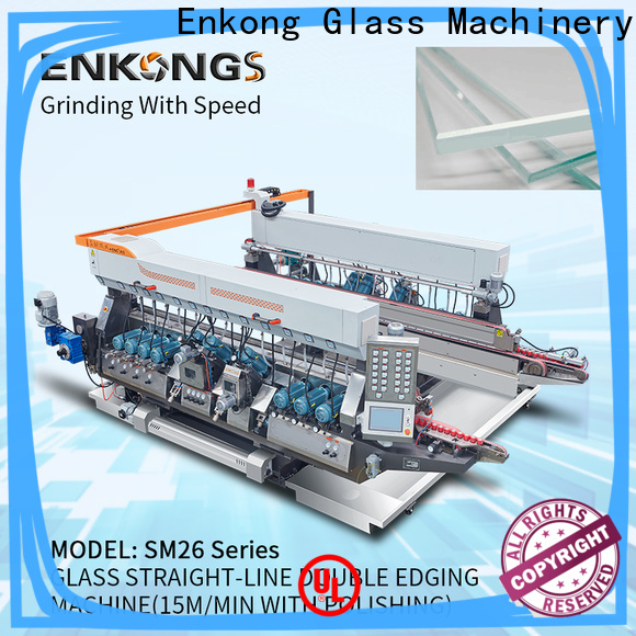 Enkong straight-line glass double edging machine supply for photovoltaic panel processing