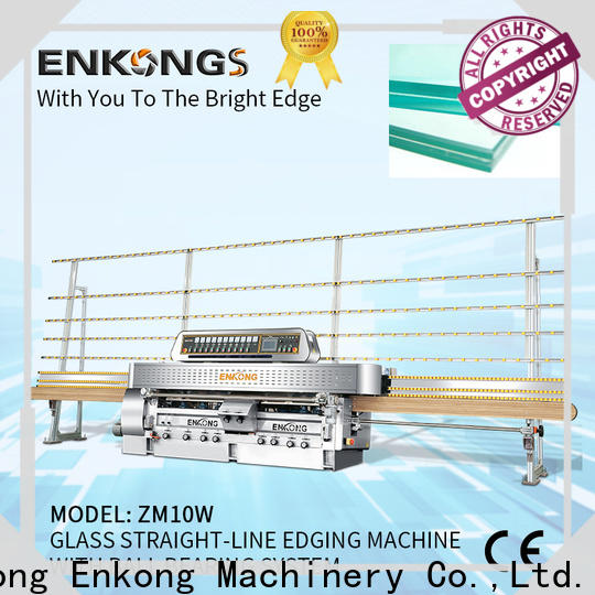 Enkong zm10w glass straight line edging machine suppliers for processing glass