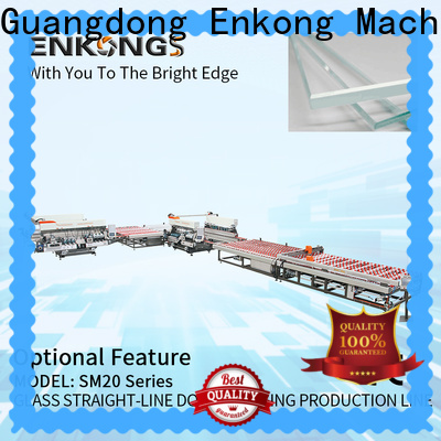 Enkong modularise design automatic glass edge polishing machine factory for round edge processing