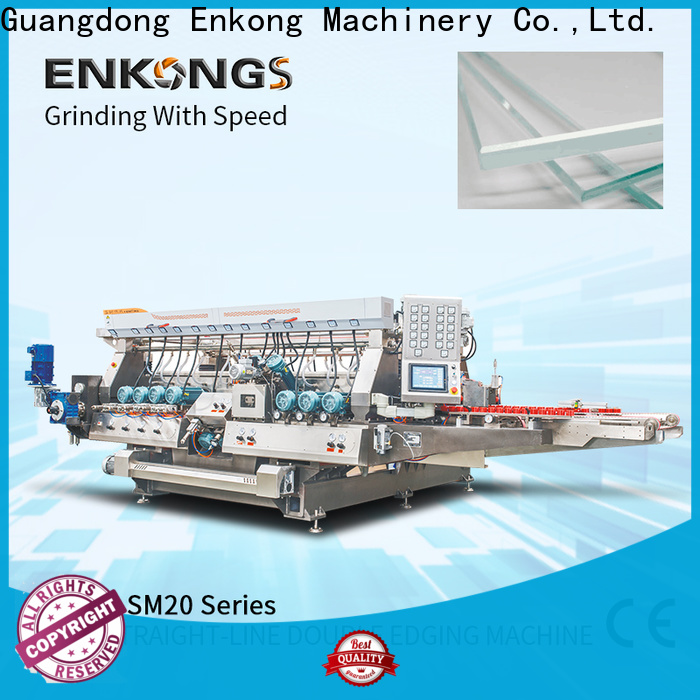 Enkong SM 26 glass double edging machine for business for household appliances