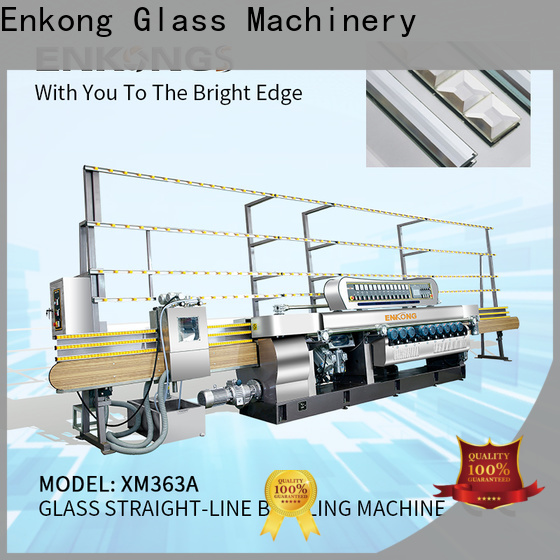 Enkong 10 spindles small glass beveling machine suppliers for glass processing
