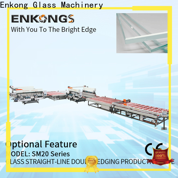 Enkong modularise design glass double edger machine manufacturers for photovoltaic panel processing