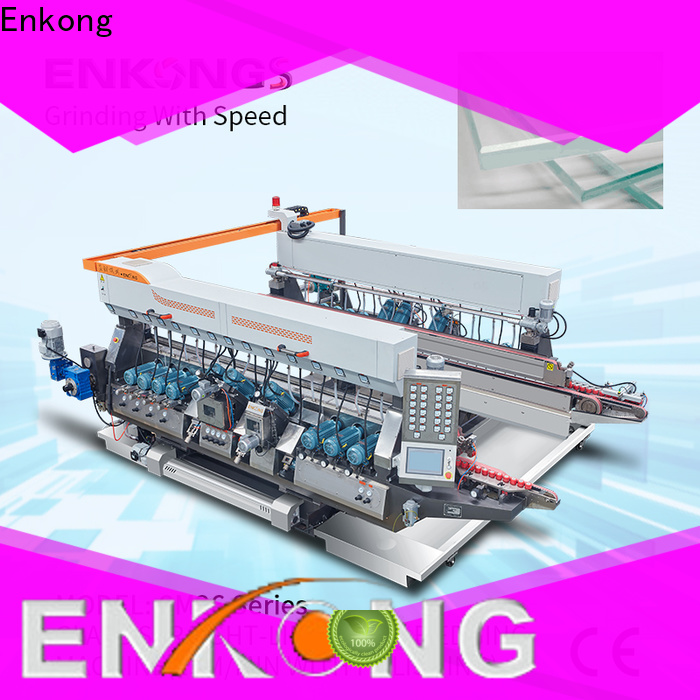 Enkong SM 10 glass double edger machine suppliers for photovoltaic panel processing