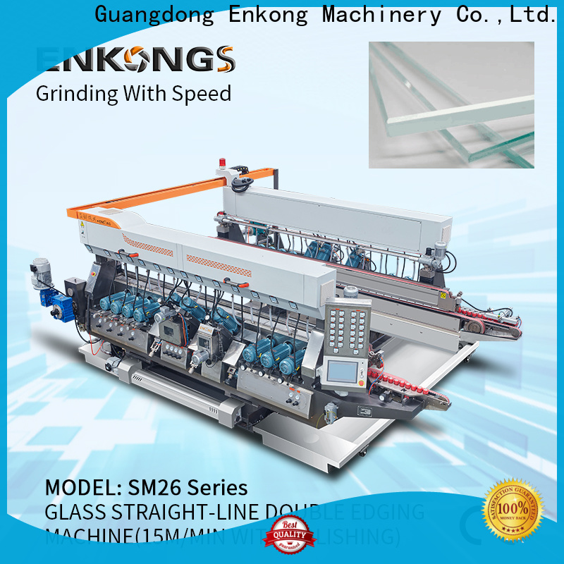 Enkong High-quality small glass edge polishing machine supply for photovoltaic panel processing