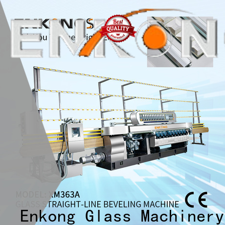 Enkong xm351 glass straight line beveling machine for business for glass processing
